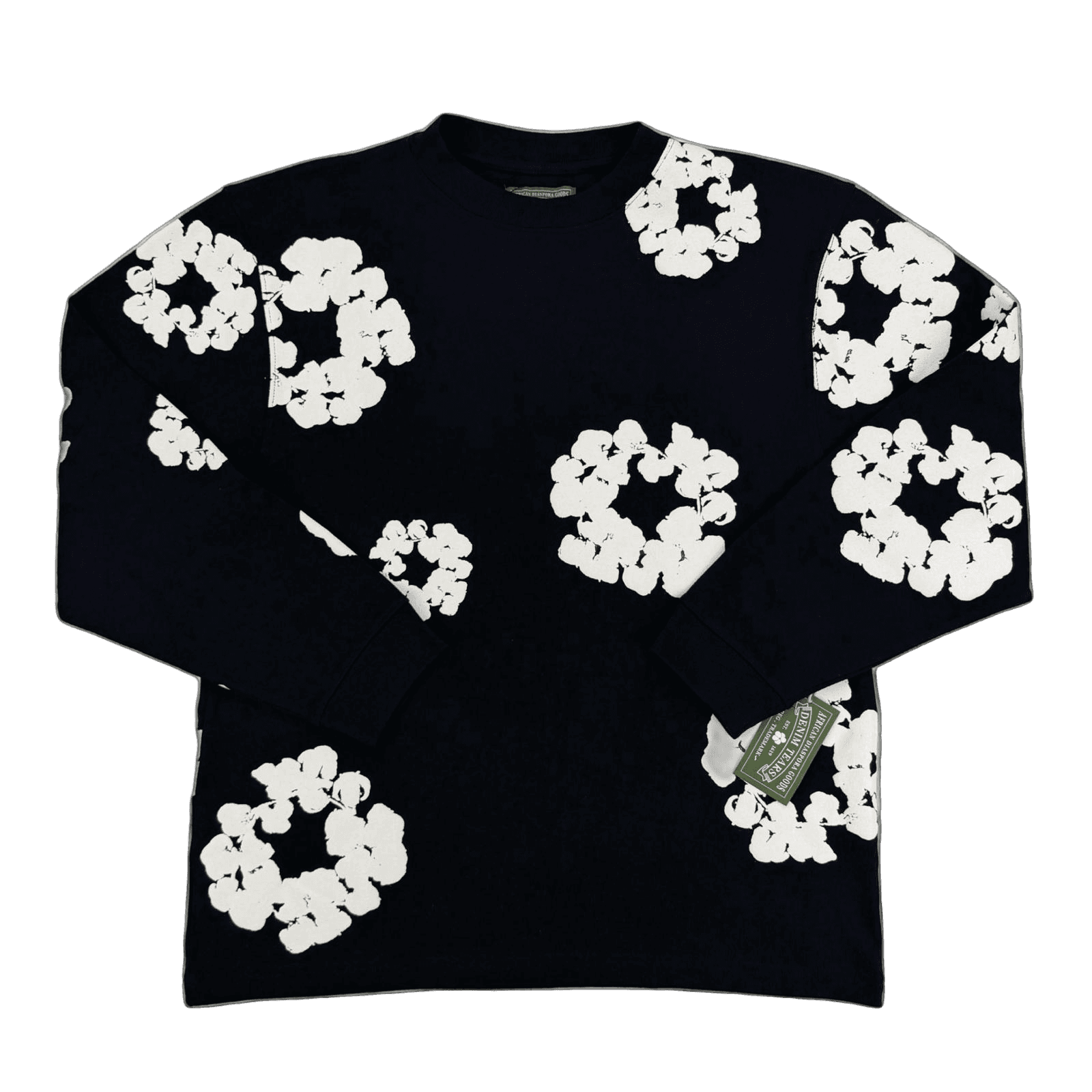 DENIM TEARS | LONG SLEEVE T-SHIRT | BLACK